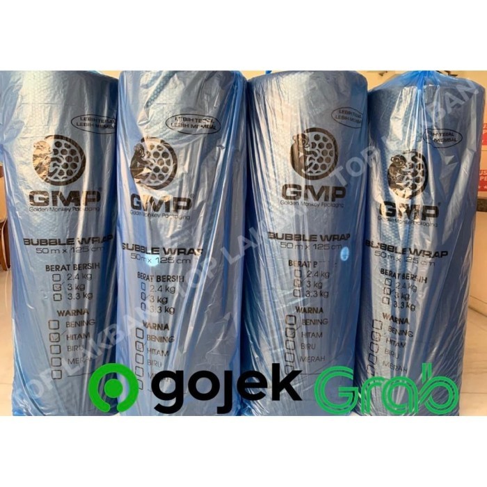

Bubble Wrap Murah Warna Hitam Gmp Biru 125 Cm X 50 Mtr X 3Kg