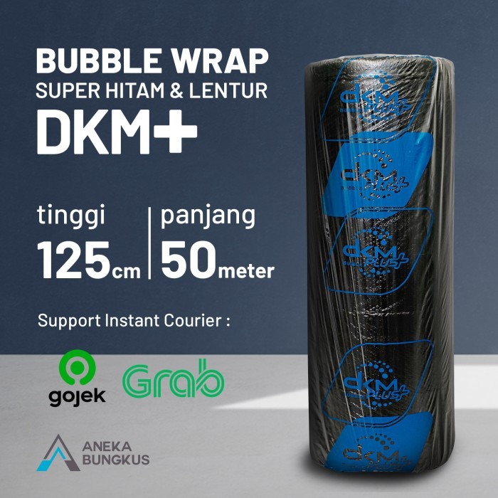 

Plastik Bubble Wrap Hitam Pekat - Anti Tembus (Merk Dkm, 125Cm X 50M
