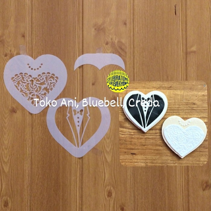 

TERBARU Designer Stencil : Bride and Groom Cookies Set of 3 , 9 cm BISA GOSEND!