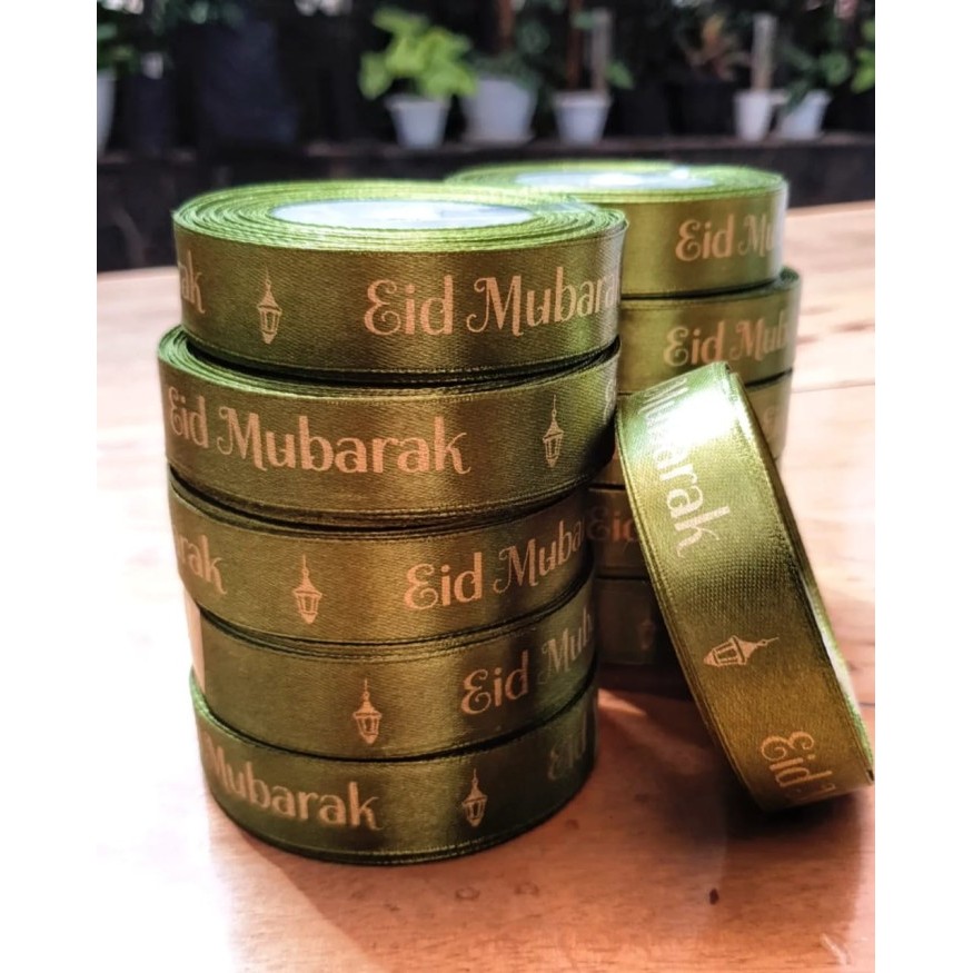

Pita Satin 2Cm Idul Fitri / Lebaran Eid Mubarak Warna Hijau