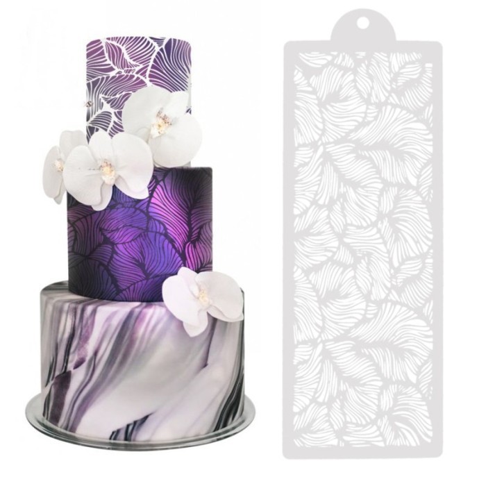 

TERBARU Peacock Feather Lace Stencil Wedding Cake Design Plastic