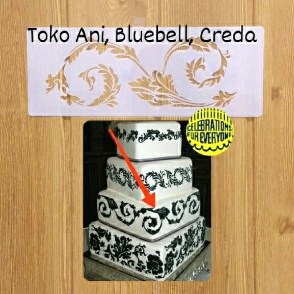 

TERBARU Designer Stencil : Florentine Leaf Side , 7.6cm x 21cm PROMO!