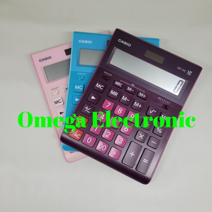 

Casio Gr-12C - Calculator Desktop Stylish Warna Warni 12 Digits Gr 12C
