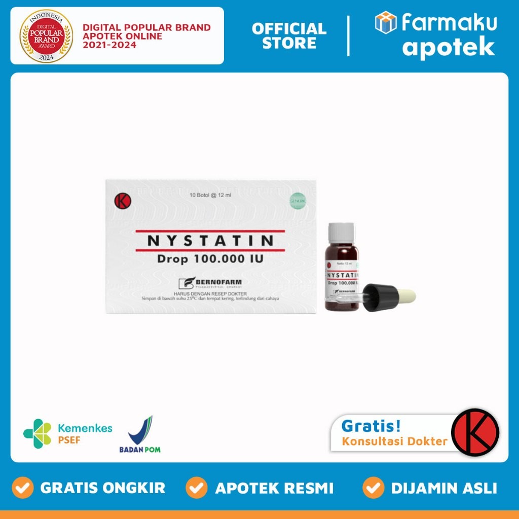 Nystatin Drop 12 ml Berno - BNS