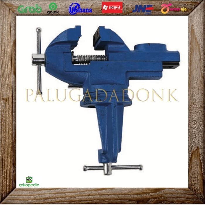 Ragum Mini 60mm / Catok Meja Putar / Mini Vice Table / Paron Meja 9016