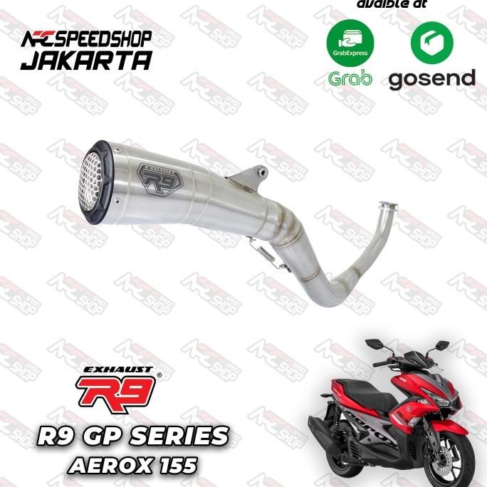 Miliki Knalpot R9 Gp Ss Series Aerox 155 Fullsystem