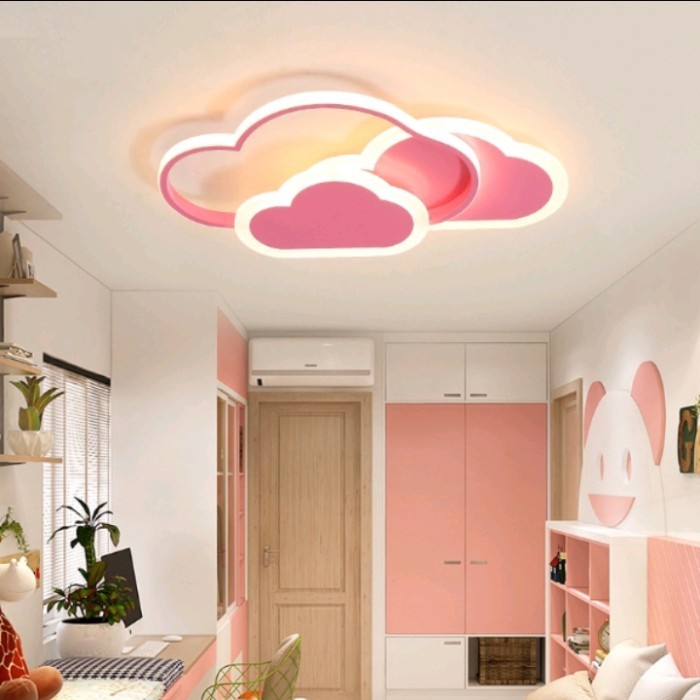 Lampu gantung Plafon Hias kamar tidur anak PINK