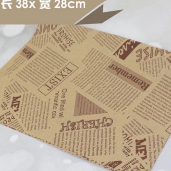 

Buruan beli] Wrapping Paper / Kertas Wax Food Grade 28x38
