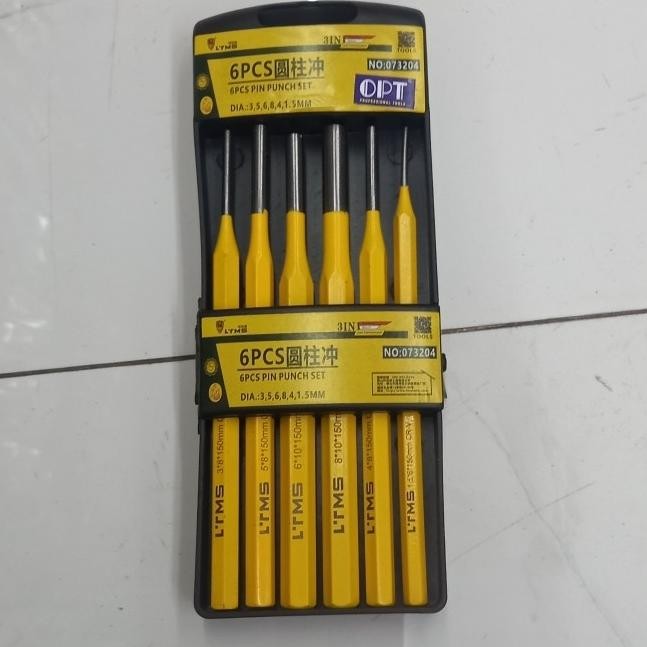 

Terlaris Pin Punch Set 6pcs OPT madein China SALE