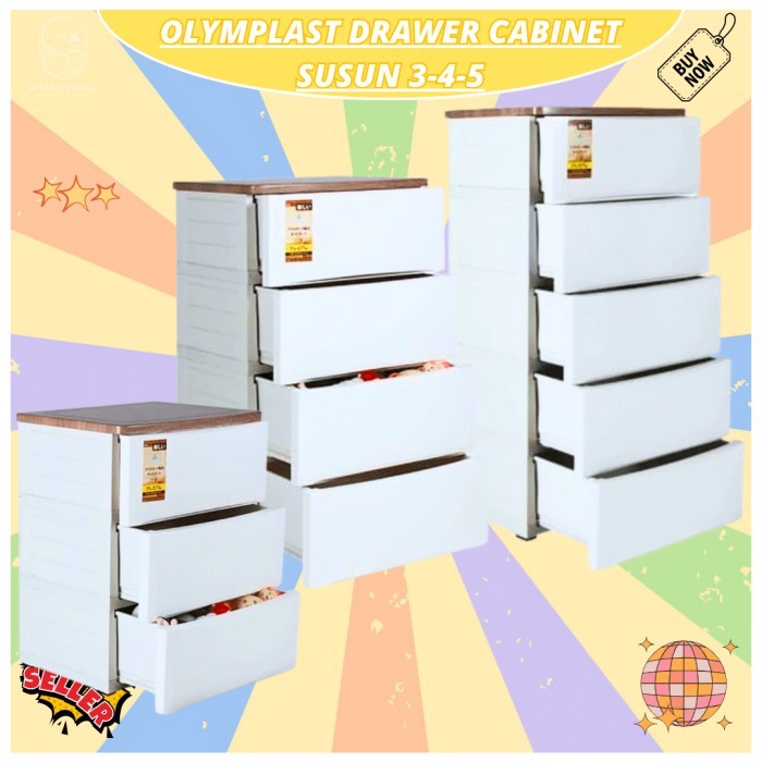 Olymplast Drawer Cabinet Odc 05 M / Plastik Olymplast