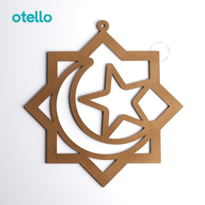 Hiasan Idul Fitri Bulan & Bintang Dekorasi Ornamen Dekorasi Dinding