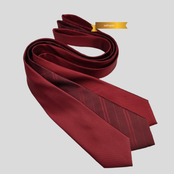 dasi pria dasi formal merah maroon dasi panjang kwalitas premium