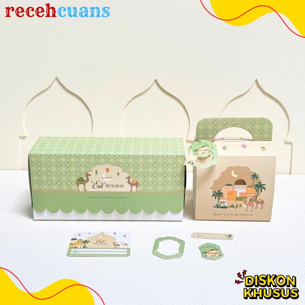 

5 Set Box Tenteng Chana 27.5X9.5X13Cm Box Lebaran Idul Fitri 3 Toples 500/600/800Ml Mr1 Terlaris! Produk Ini Banyak Dicari