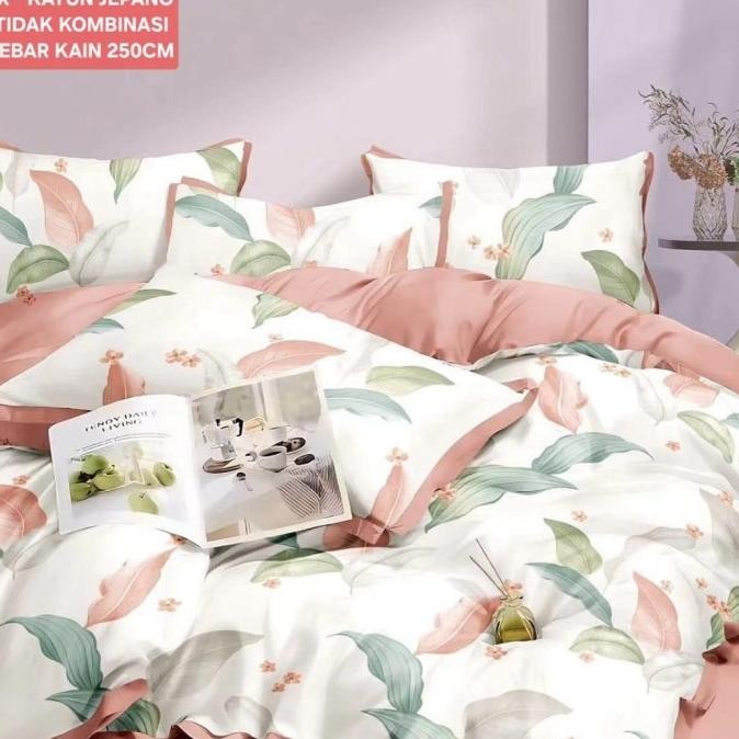 Promo Set Seprei Katun Jepang 100%| Bed Cover Katun Jepang 100%