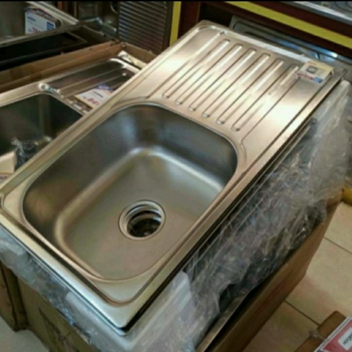 PROMO BAK CUCI PIRING 1 LUBANG LAVENIA/KITCHEN SINK STAINLESS LAVENIA