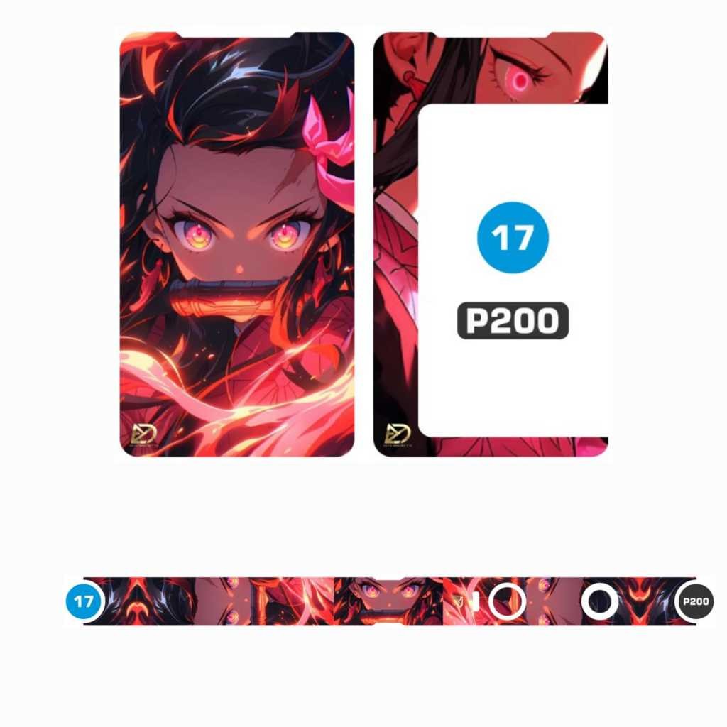

Premium Cut - Namikami Stiker Label P200 Cutting 17 Garskin Stiker / Case Custom Terlaris 2PCS/ Fullbody