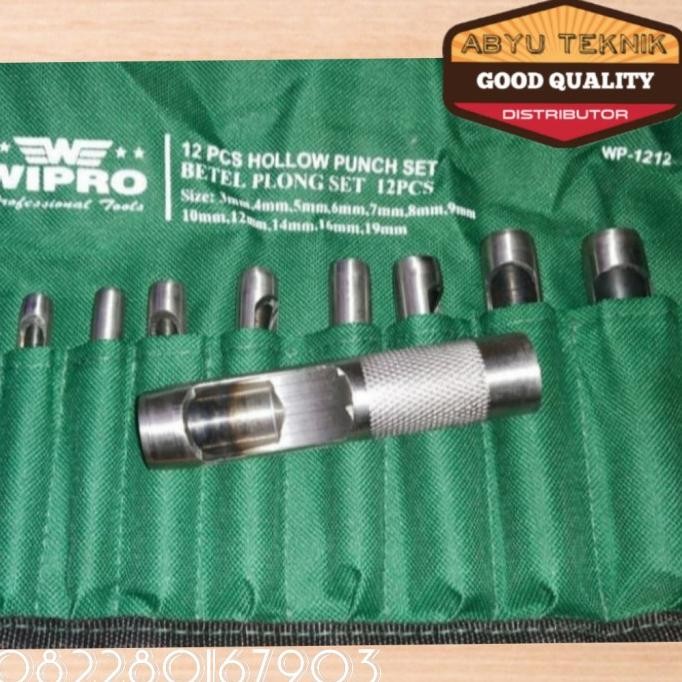 

Terlaris HOLLOW PUNCH SET /ALAT PEMBOLONG PLAT MEREK WIPRO 12PCS 3MM -19MM SALE