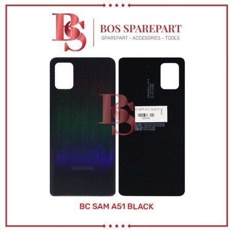 TUTUP BELAKANG SAMSUNG A51 BLACK / BACK DOOR / BACK COVER