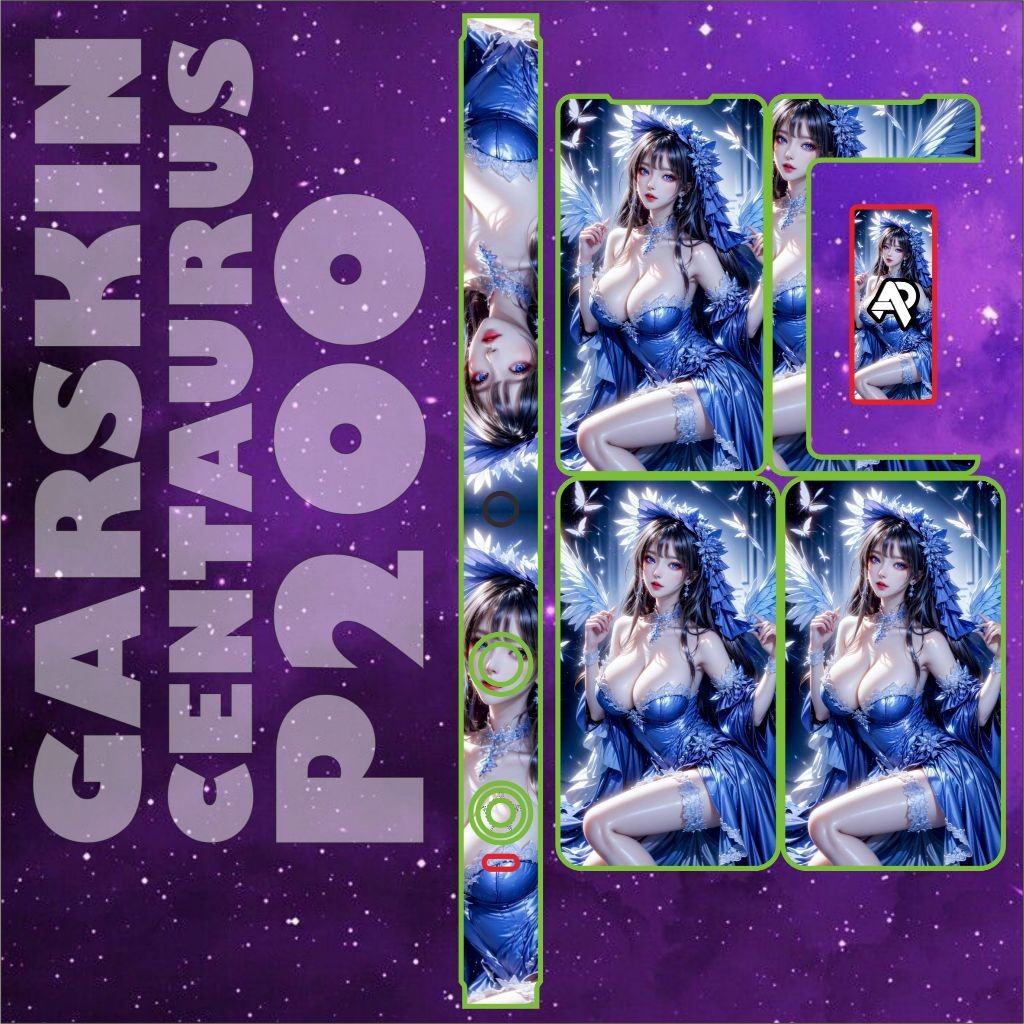 

Premium Cut - Stiker P200 Hologram Maxdecal 3 Garskin Stiker / Case Custom Terlaris 2PCS/ Fullbody