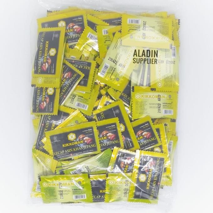 

kikkoman sachet kecap asin khas jepang 5ml (isi 100pcs) termurah