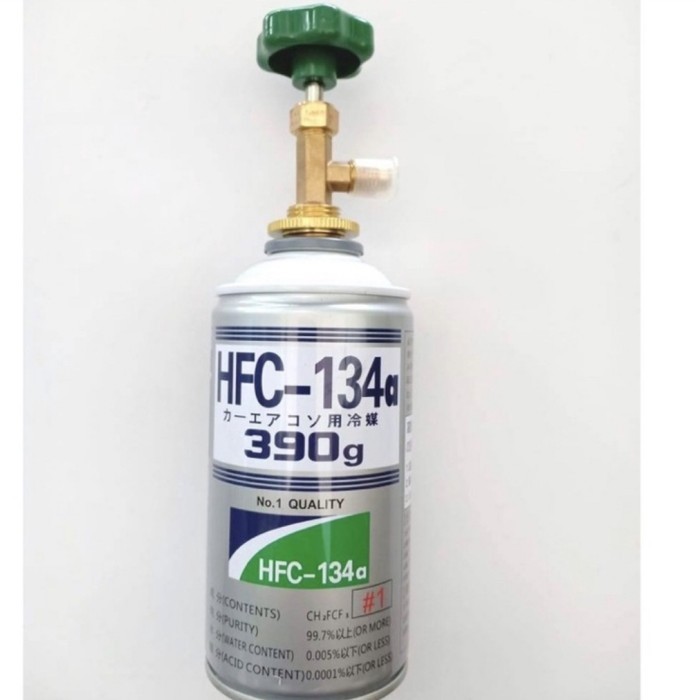 Freon r134a + Kran Pembuka Can Tap Paket Freon