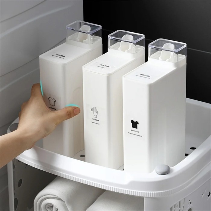 Botol Dispenser Refill Deterjen Cair Laundry Pakaian 1 Liter