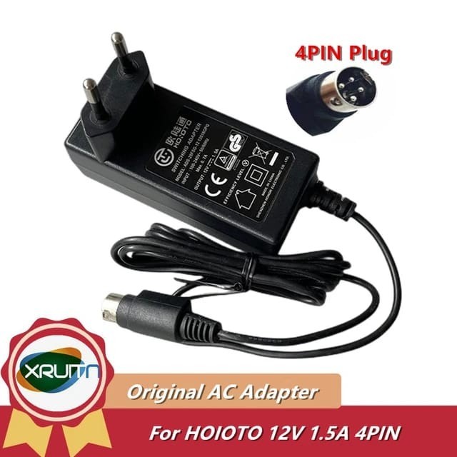 Adaptor Dvr Hikvision 12v 1,5a Original Model 4 Pin Adaptor Hikvision 4 Pin Original