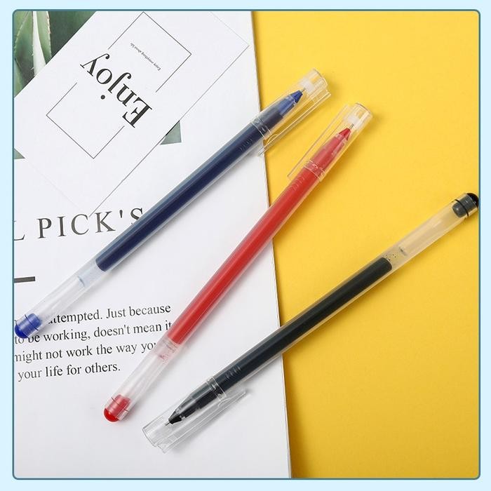 

TERLARIS GEL PEN PULPEN GEL 0.5MM/KAPASITAS TINGGI WARNA HITAM - QIQI TREASURE