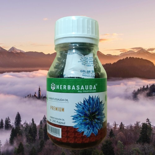 

ORIGINAL Herbasauda Premium 200 Kapsul Minyak Habatusauda Murni PREMIUM