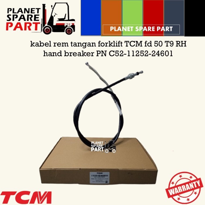 TERBARU kabel rem tangan forklift TCM fd 50 T9 bagian kiri RH hand breaker C52-11252-24601