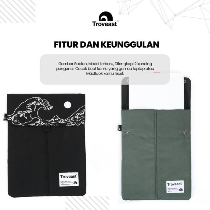 TROVEAST SLEEVE CASE FOR 13-14INCH LAPTOP CASE WATERPROOF