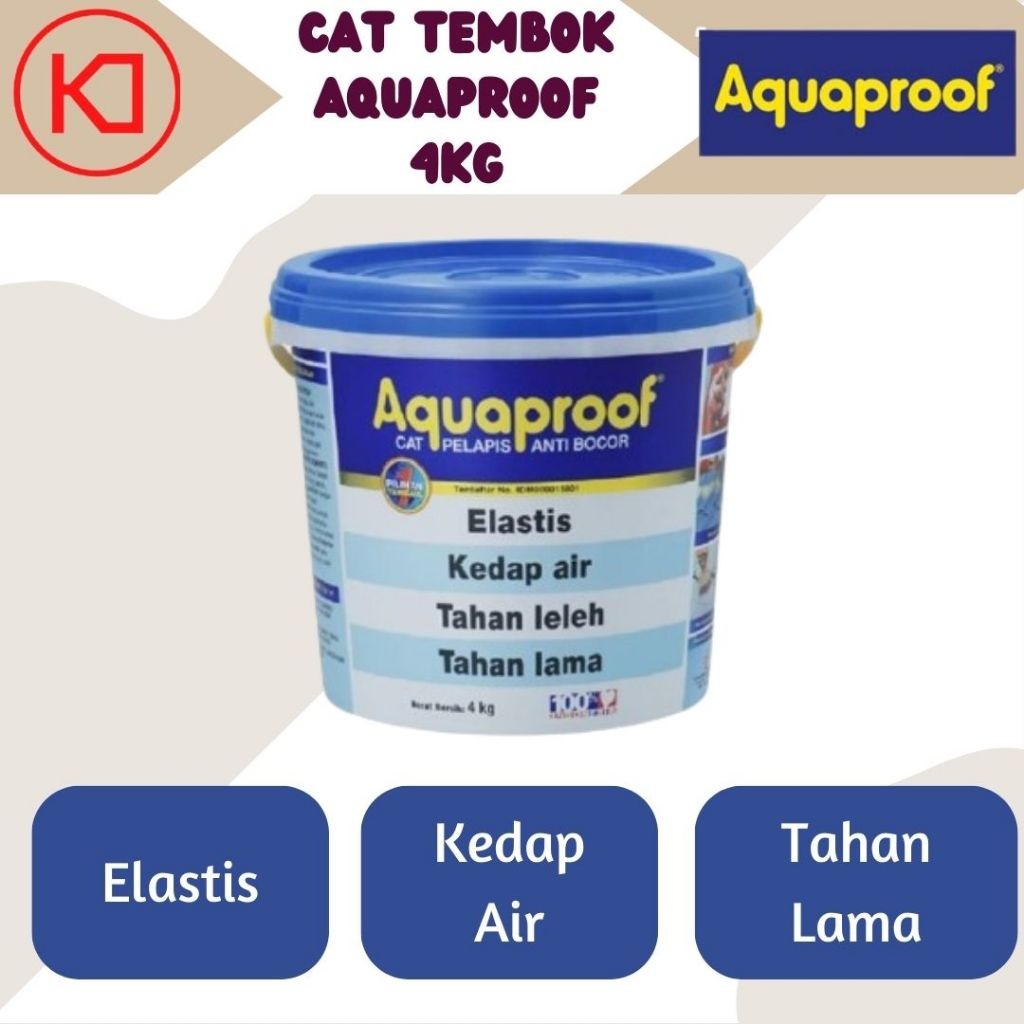 Cat Tembok Anti Bocor Aquaproof 4kg