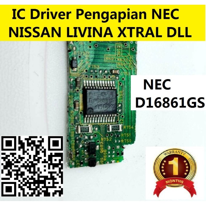 ic L10 Ecu Bahan Nissan Iivina D16861GS March Evalia Xtrail nec driver