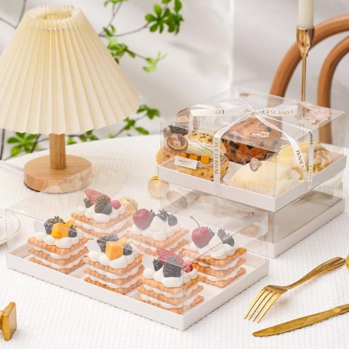 :>:>:>:>] Box Mika Sekat Pendek 4 Dan 6 Box Mika Sekat Donat