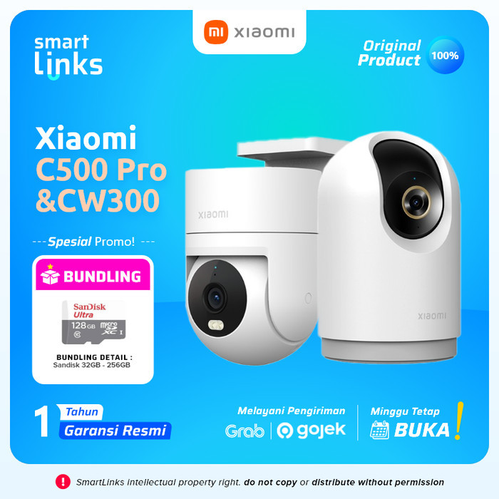 BEBAS ONGKIR - Xiaomi AW300 / AW200 Smart Outdoor Camera CCTV & Xiaomi CCTV C300/C200