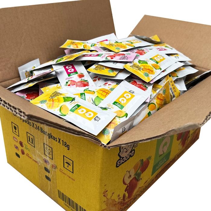 

Terbaru!! Qqjelly 1Dus Isi 192Pcs Spesial Mix 18G Total 8Box Jelly Yogurt Stawberry Mangga Dan Apel