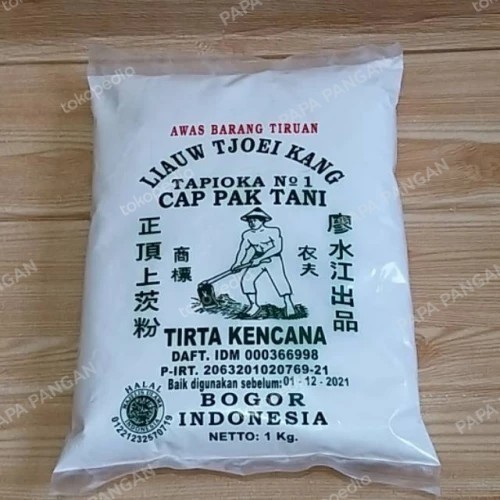 

BARANG TERLARIS tepung tapioka cap pak tani 1kg