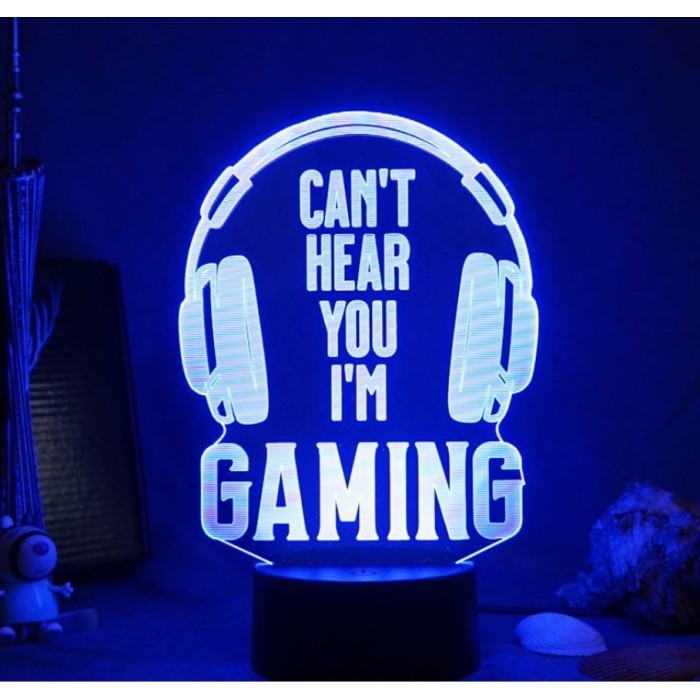 Lampu tidur Lampu Meja Playstation Gaming Room Warna Warni