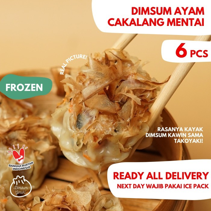 

Dim sum Cakalang Mentai siomay dimsum somay frozen halal Ginuk isi 6
