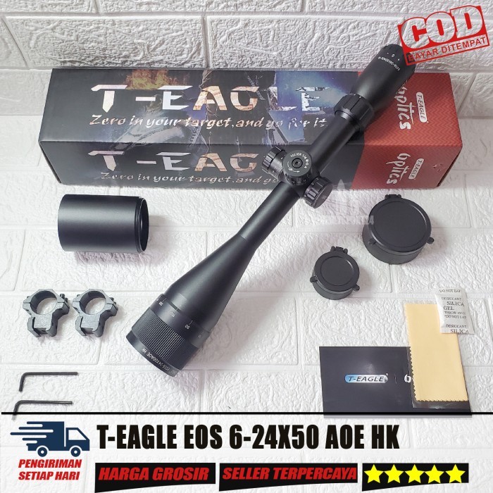 Teleskop T EAGLE EOS 6-24X50 AOE HK Retikel Tipis T Eagle 6-24x50 AOE