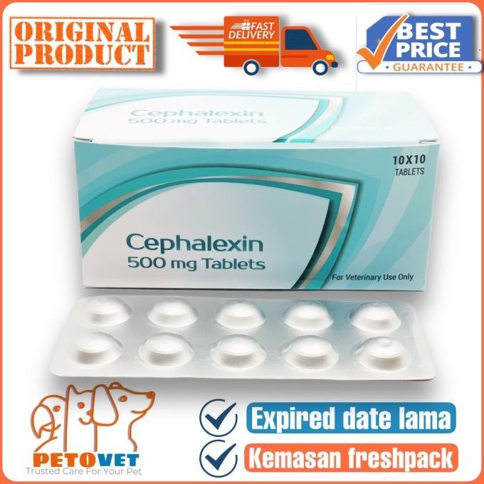 Cefalexin 500mg Antibiotik kulit perstrip 10 tabs