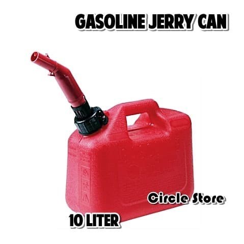 GASOLINE JERRY CAN / JERIGEN BENSIN PLASTIK HDPE 10 LITER