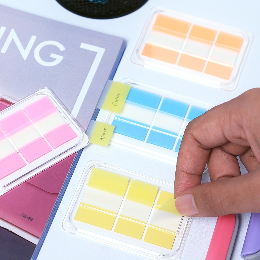 

[Pelangi Stationery] BANTEX Penanda Halaman Index Tab BH9031 Multi Color 60 Lembar 38x18 mm