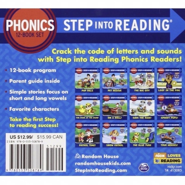 

Step into Reading Phonics Patrol (Set of 12 Books) Education Book Paw