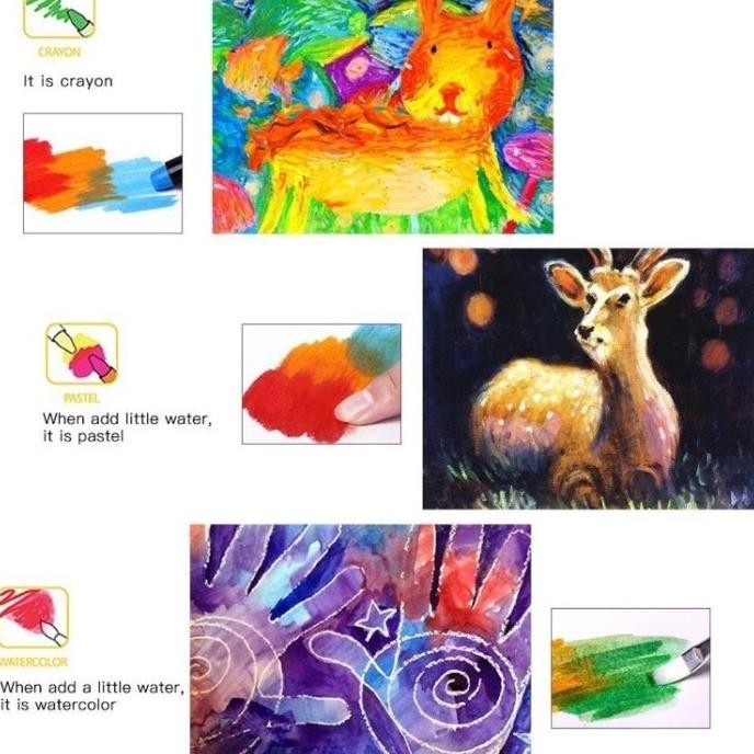 

JOAN MIRO 24PCS BABYROO SILKY CRAYON KIDS ANAK BODY FACE PAINTING