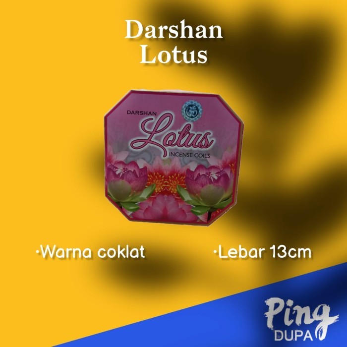 Kualitas terbaik] Dupa Hio India Lingkar Darshan Lotus 24 Jam