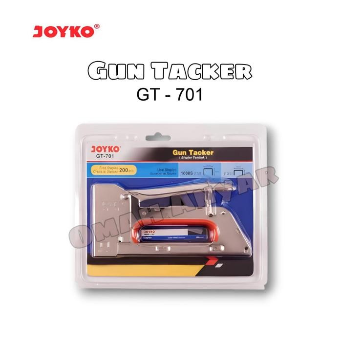 

!!!!!!] Joyko GUN TACKER GT-701 Stapler GT-701 Heavy Duty Stainless