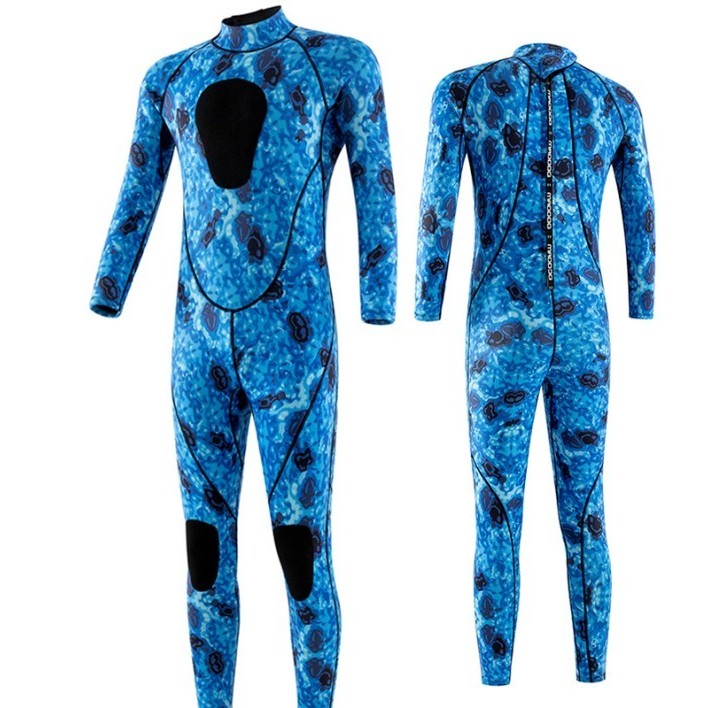 MY01 Wetsuit 3mm pria spearfishing diving bahan neoprene camo