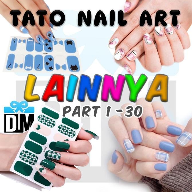 +++++] Sticker Kuku LAINNYA Jari Tangan Nail art Murah gambar bisa pilih Tato Tattoo Stiker UV Tempe
