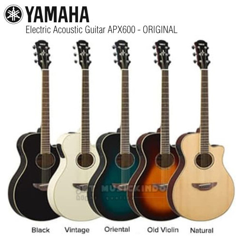 Gitar Guitar Akustik Elektrik Listrik Yamaha APX 600 Original Garansi